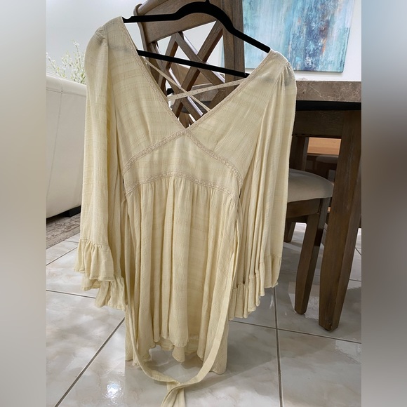 Free people boho long sleeve dress, size small. Like new - Picture 5 of 7